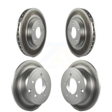 Front Rear Coated Brake Rotors Kit For Jeep Patriot Compass Dodge Caliber Chrysler Sebring KG-100840