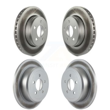Front Rear Coated Disc Brake Rotors Kit For Jeep Liberty Dodge Nitro KG-100845