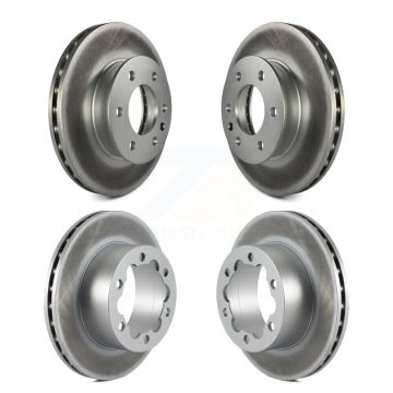 Front Rear Coated Brake Rotors Kit For Mercedes-Benz Sprinter 3500 Dodge 4500 3500XD 2500 KG-100846