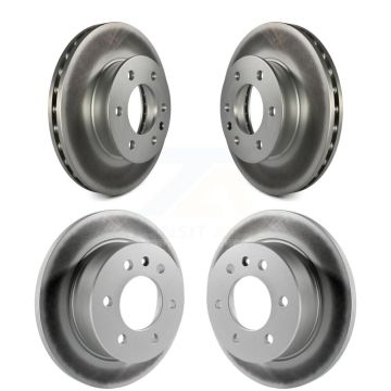 Front Rear Coated Brake Rotors Kit For Mercedes-Benz Sprinter 2500 3500 Dodge Freightliner KG-100847