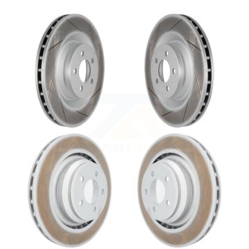 Front Rear Coated Disc Brake Rotors Kit For Dodge Charger Chrysler 300 Challenger Magnum KG-100849