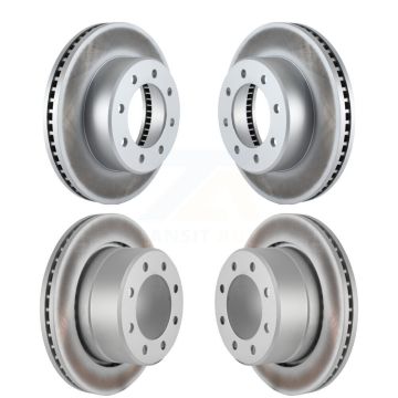 Front Rear Coated Disc Brake Rotors Kit For Ram 2500 3500 1500 Dodge KG-100851
