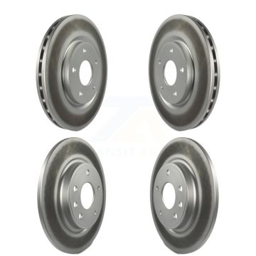 Front Rear Coated Disc Brake Rotors Kit For Chrysler Pacifica Grand Caravan Voyager KG-100857