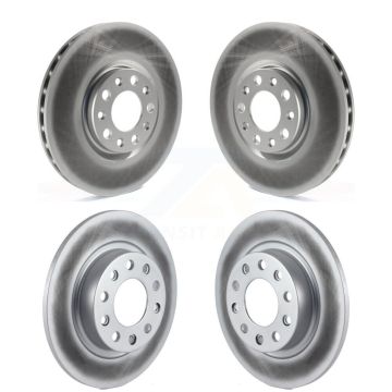 Front Rear Coated Disc Brake Rotors Kit For 2013-2016 Dodge Dart KG-100858