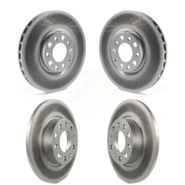 Front Rear Coated Disc Brake Rotors Kit For Jeep Compass Renegade Fiat 500X KG-100860
