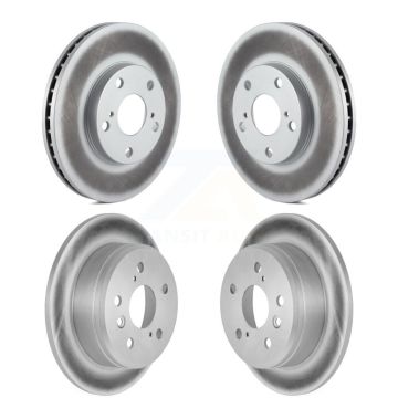Front Rear Coated Disc Brake Rotors Kit For Toyota Camry Solara Lexus ES300 KG-100866