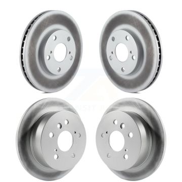 Front Rear Coat Disc Brake Rotors Kit For 2002-2006 Toyota Camry With 275mm Diameter Rotor KG-100867