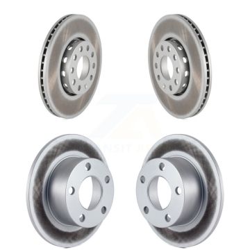 Front Rear Coated Disc Brake Rotors Kit For Volkswagen Passat Audi 100 Quattro A6 S6 KG-100871