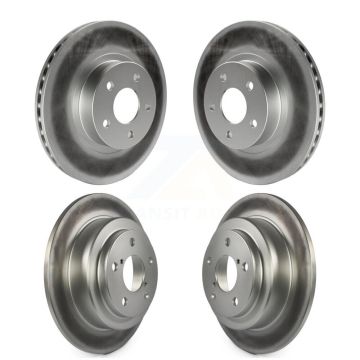 Front Rear Coated Disc Brake Rotors Kit For Subaru Impreza Forester Legacy Saab 9-2X KG-100875