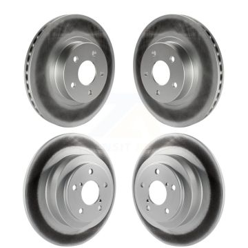 Front Rear Coated Disc Brake Rotors Kit For Subaru Legacy Outback KG-100876