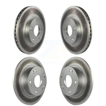 Front Rear Coated Disc Brake Rotors Kit For Honda Accord KG-100882