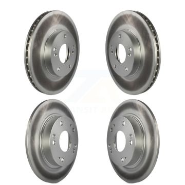 Front Rear Coated Disc Brake Rotors Kit For Honda Civic Acura CSX ILX KG-100884