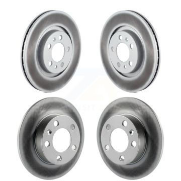 Front Rear Coated Disc Brake Rotors Kit For Volkswagen Jetta Golf Beetle City KG-100888