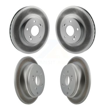 Front Rear Coated Disc Brake Rotors Kit For 2002-2004 Honda Odyssey KG-100892