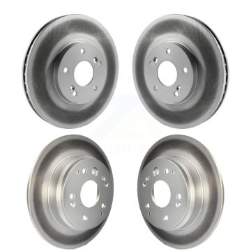 Front Rear Coated Disc Brake Rotors Kit For Acura TL KG-100894