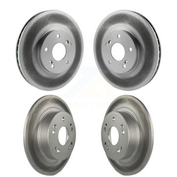 Front Rear Coated Disc Brake Rotors Kit For Honda Accord Acura TSX KG-100895