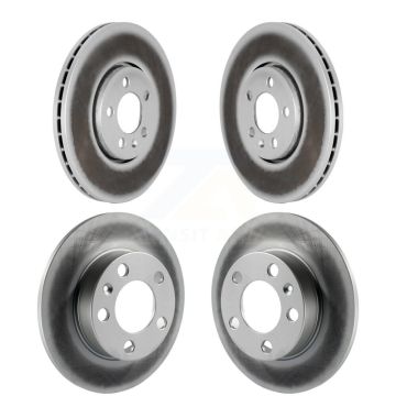 Front Rear Coated Disc Brake Rotors Kit For Volkswagen Jetta Golf Beetle KG-100896
