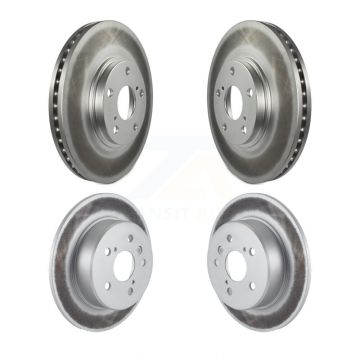Front Rear Coated Disc Brake Rotors Kit For 1999-2003 Lexus RX300 AWD KG-100897