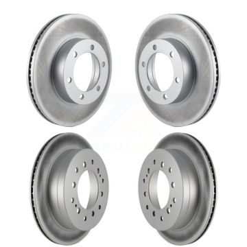 Front Rear Coated Disc Brake Rotors Kit For 2001-2007 Toyota Sequoia KG-100899