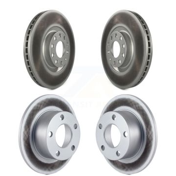Front Rear Coated Disc Brake Rotors Kit For Audi A6 KG-100906