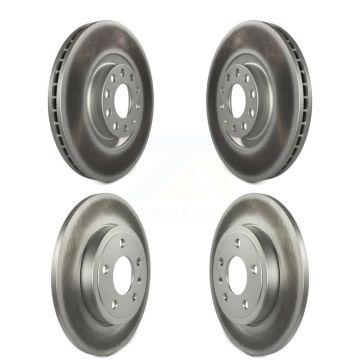 Front Rear Coated Disc Brake Rotors Kit For Audi A4 Quattro KG-100907