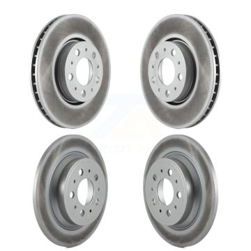 Front Rear Coated Disc Brake Rotors Kit For Volvo S60 XC70 V70 S80 KG-100908