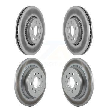 Front Rear Coated Disc Brake Rotors Kit For Volvo S60 XC70 V70 S80 KG-100909