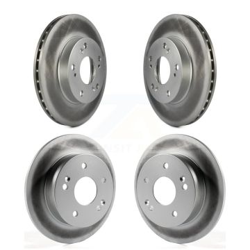 Front Rear Coated Disc Brake Rotors Kit For Honda Civic Acura RSX KG-100911