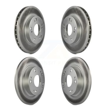 Front Rear Coated Disc Brake Rotors Kit For Honda Civic KG-100912