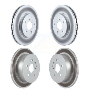 Front Rear Coated Disc Brake Rotors Kit For 2004-2010 Toyota Sienna KG-100918