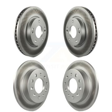 Front Rear Coated Disc Brake Rotors Kit For Hyundai Tiburon KG-100919
