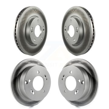 Front Rear Coated Brake Rotors Kit For Hyundai Sonata Tucson Kia Sportage Optima Magentis KG-100921