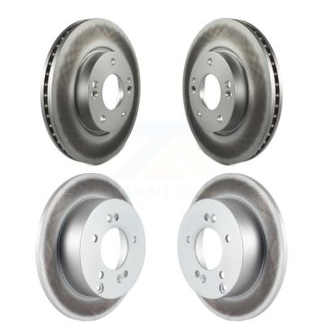 Front Rear Coated Disc Brake Rotors Kit For 2010-2012 Kia Rondo KG-100922