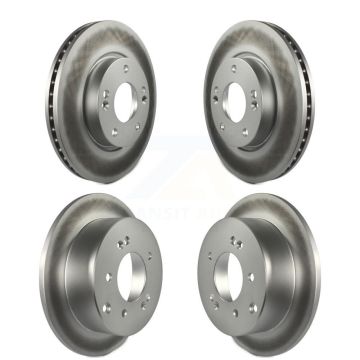 Front Rear Coated Disc Brake Rotors Kit For 2012-2013 Kia Soul KG-100923