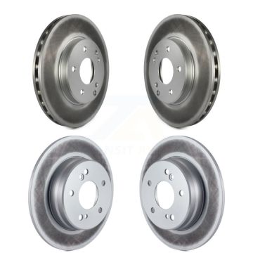Front Rear Coated Disc Brake Rotors Kit For Mercedes-Benz C230 C240 SLK230 C280 KG-100930
