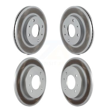 Front Rear Coated Disc Brake Rotors Kit For Hyundai Elantra KG-100931
