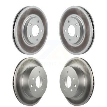 Front Rear Coated Disc Brake Rotors Kit For INFINITI Q45 M45 KG-100934