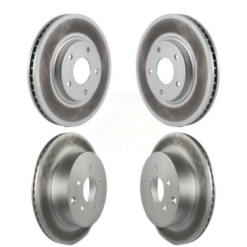 Front Rear Coated Disc Brake Rotors Kit For Nissan Quest KG-100935