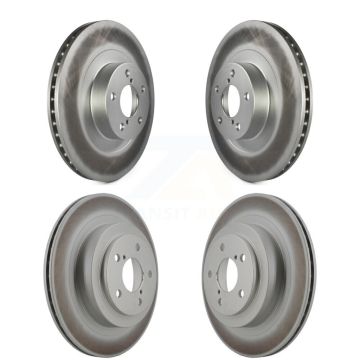 Front Rear Coated Disc Brake Rotor Kit For 2006-2007 Subaru Impreza WRX TR Limited KG-100938