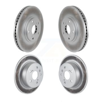 Front Rear Coated Disc Brake Rotors Kit For 2001-2003 Toyota Highlander AWD KG-100944