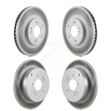 Front Rear Coated Disc Brake Rotors Kit For Mitsubishi Endeavor KG-100949