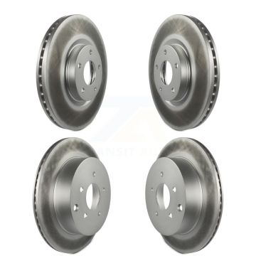 Front Rear Coated Disc Brake Rotors Kit For Nissan Murano INFINITI FX35 FX45 KG-100952