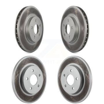 Front Rear Coated Disc Brake Rotors Kit For 2002-2008 Jaguar X-Type KG-100953