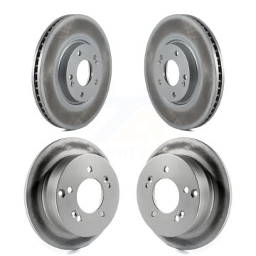 Front Rear Coated Disc Brake Rotors Kit For Hyundai XG350 KG-100956