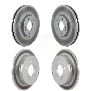 Front Rear Coated Disc Brake Rotors Kit For Hyundai Azera Kia Amanti KG-100957