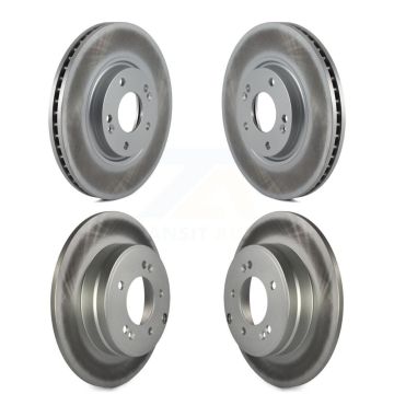 Front Rear Coated Disc Brake Rotors Kit For Hyundai Azera KG-100958