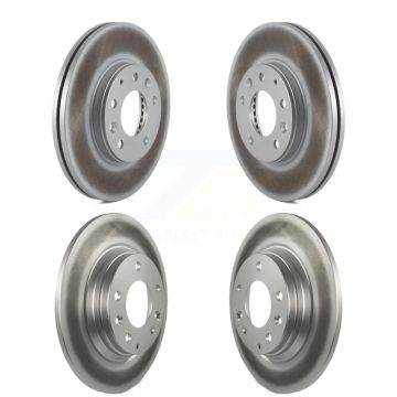 Front Rear Coated Disc Brake Rotors Kit For 2003-2005 Mazda 6 KG-100961