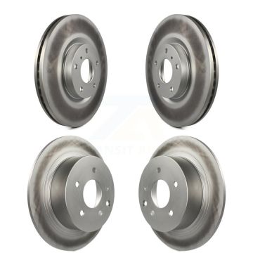 Front Rear Coated Disc Brake Rotors Kit For Nissan Altima Maxima KG-100966