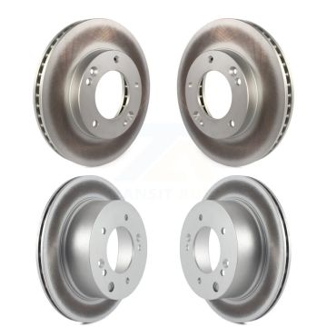 Front Rear Coated Disc Brake Rotors Kit For 2003-2006 Kia Sorento KG-100973