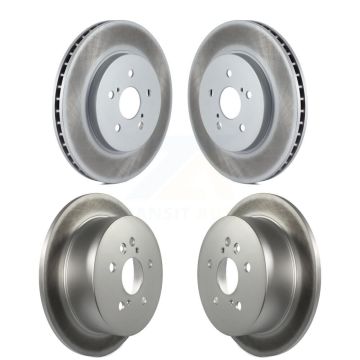 Front Rear Coated Disc Brake Rotors Kit For Lexus RX350 RX330 Toyota Highlander RX400h KG-100976